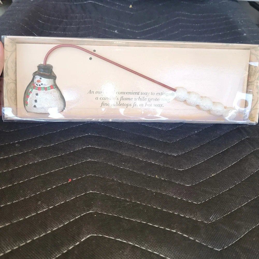 NEW Snowman Candle Snuffer Boston Warehouse